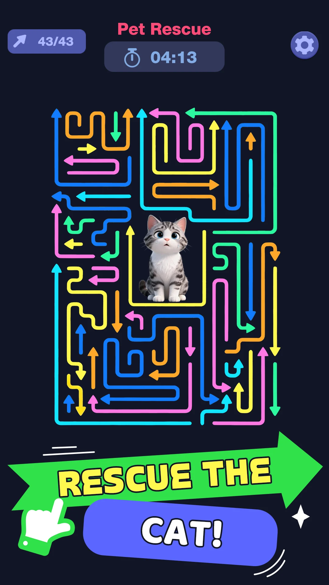 Color Maze Master: Tap & Clear screenshot